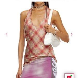Diesel pink halter top